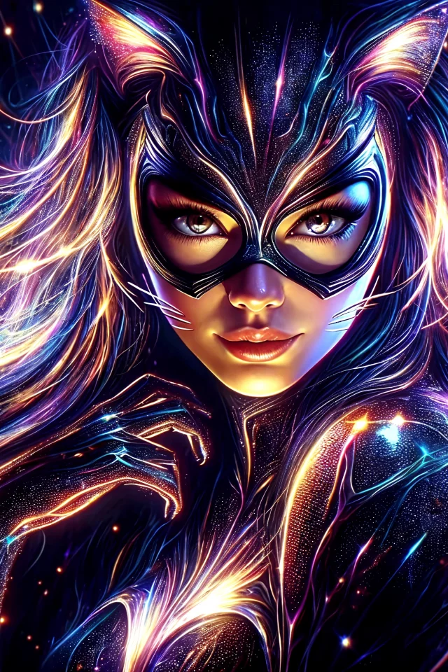 женщина кошка