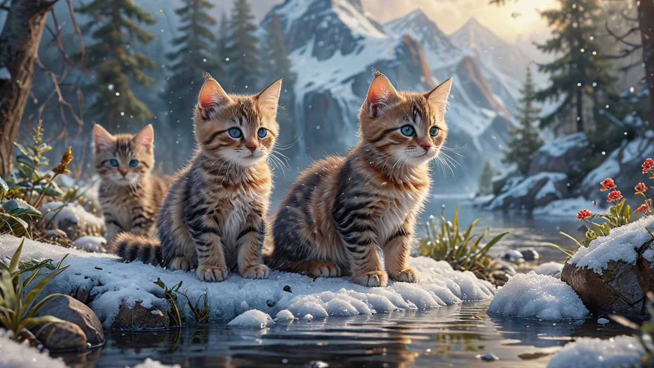 котята
