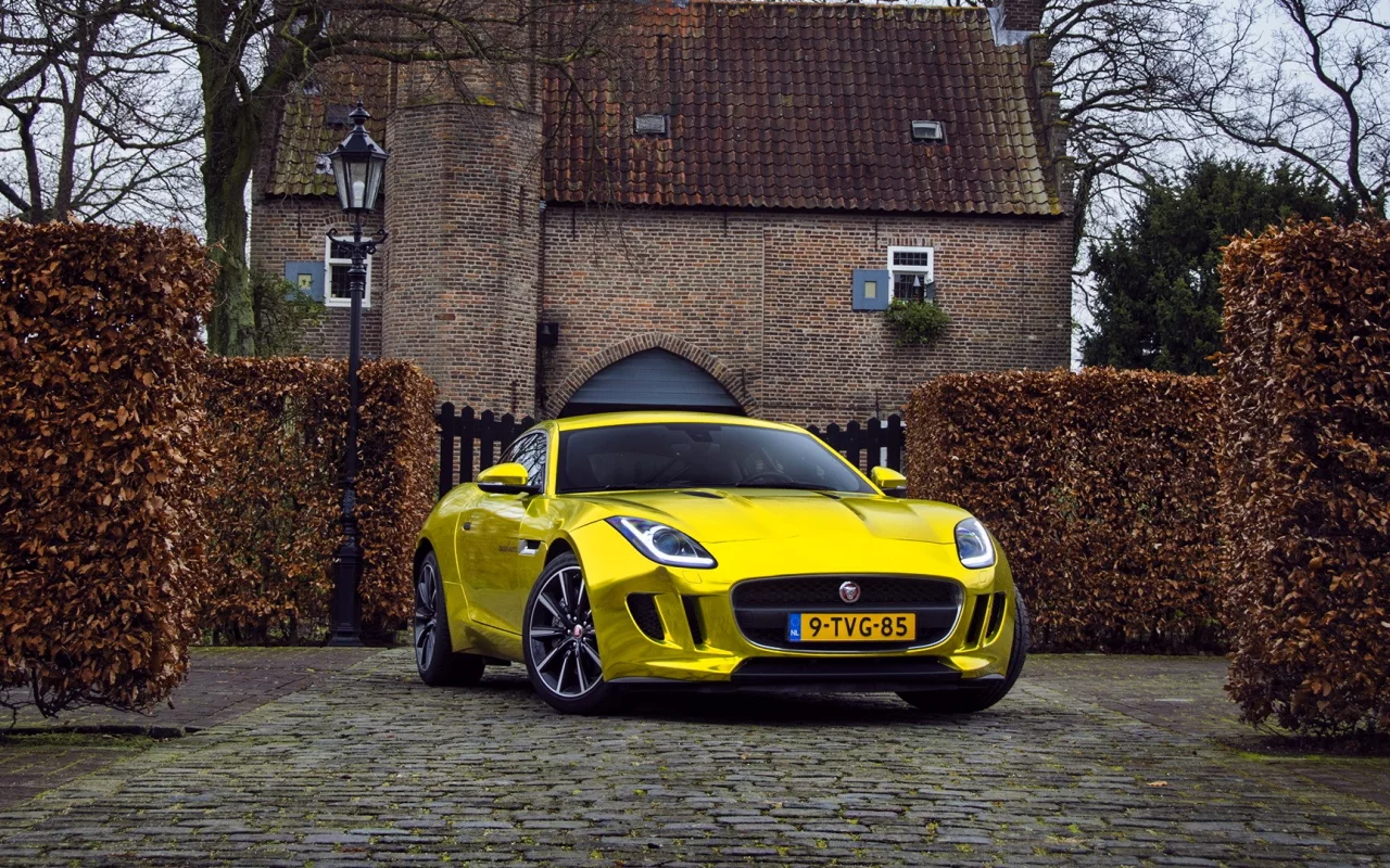 jaguar f-type coupe gold
