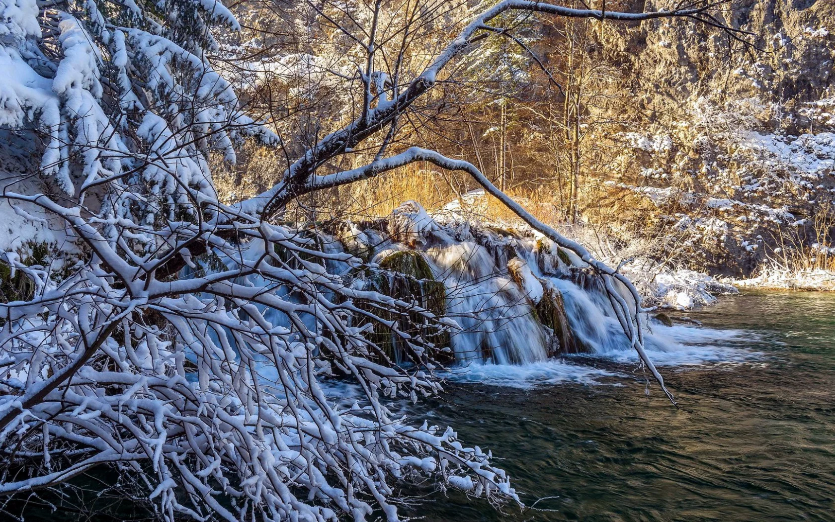 Winter in the Plitvice Lakes NP, Croatia