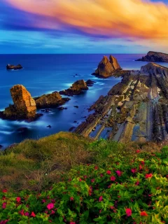 Bay of Biscay, Costa Quebrada, Spain