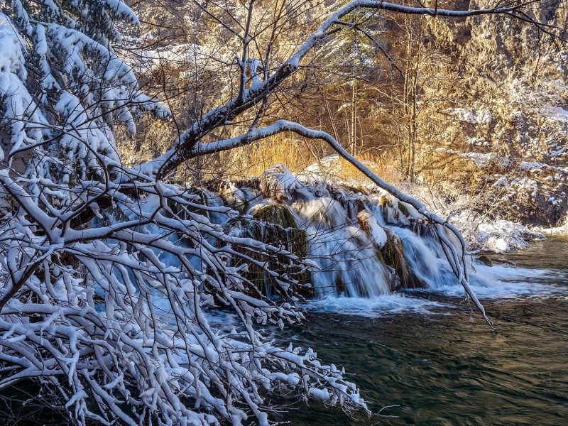 Winter in the Plitvice Lakes NP, Croatia