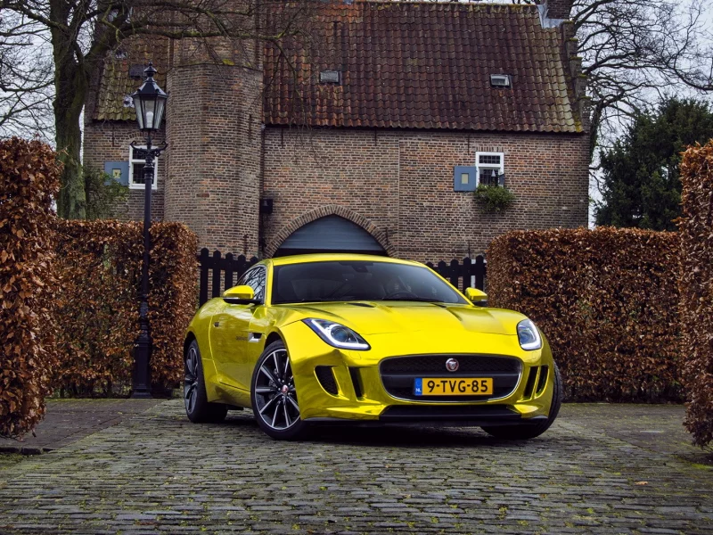 jaguar f-type coupe gold