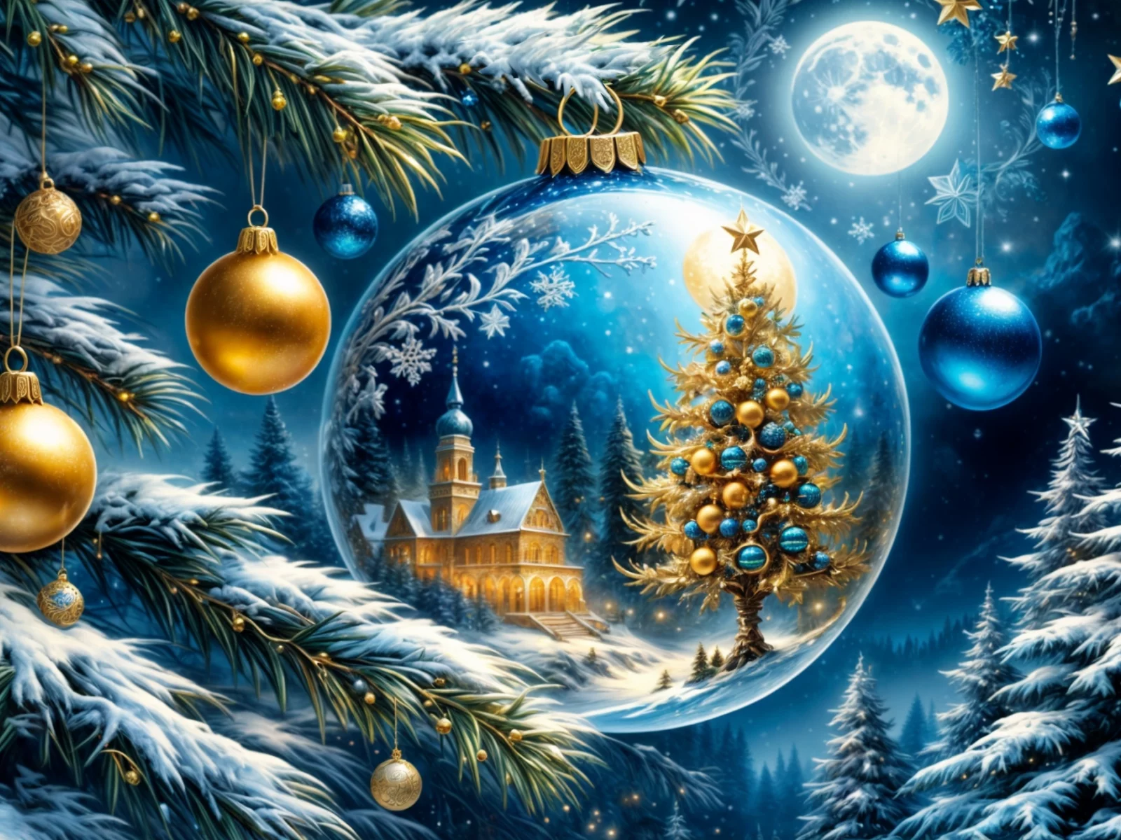 новогодние обои