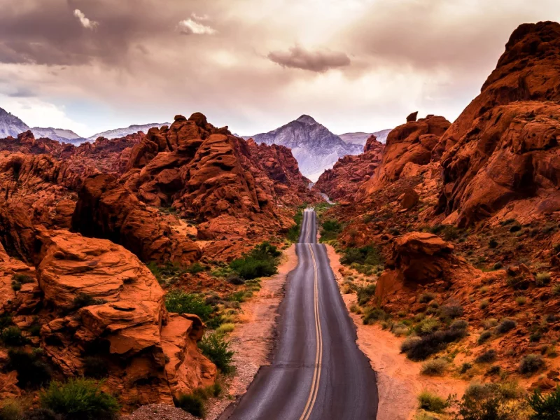 Road through the Valley of Fire, Nevada